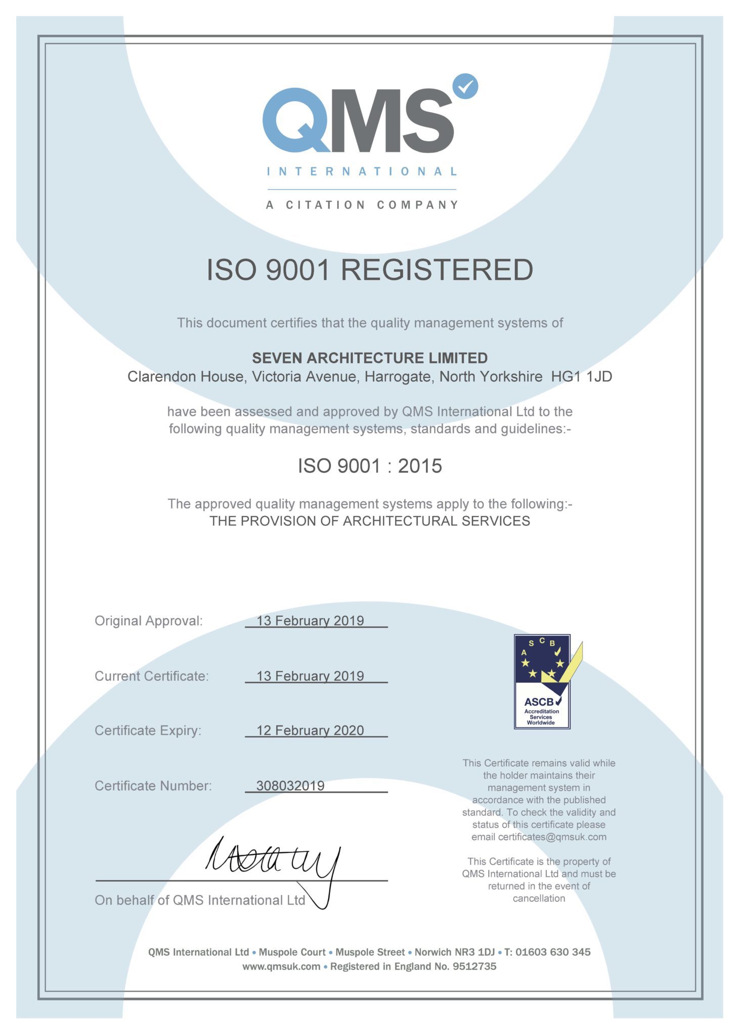ISO 9001 Accreditation